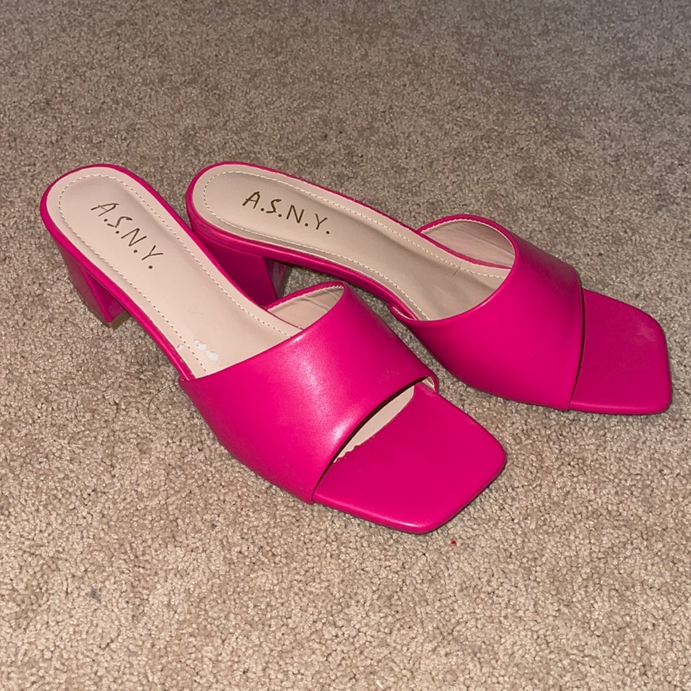 Pink mini heels